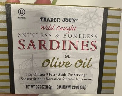Trader Joe's Skinless & Boneless Sardines in Olive Oil