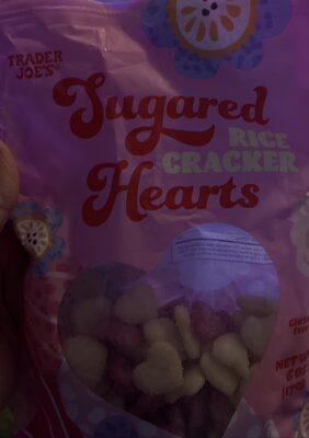 Trader Joe's Sugared rice cracker hearts