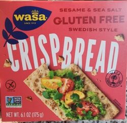 wasa Sesame & Sea Salt Gluten Free Swedish Style Crispbread