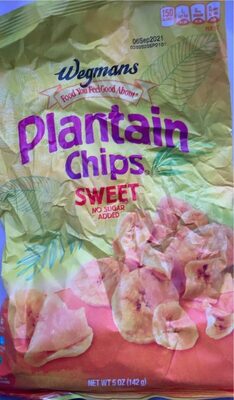Wegmans Plantain chips sweet no sugar added