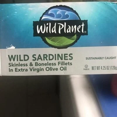 Wild Planet WILD SARDINES Skinless & Boneless Fillets In Extra Virgin Olive Oil