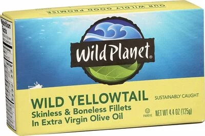Wild Planet Wild Yellowtail Skinless & Boneless Fillets In Extra Virgin Olive Oil