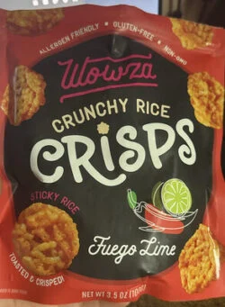 Wowza Crunchy Rice Crisps Fuego Lime
