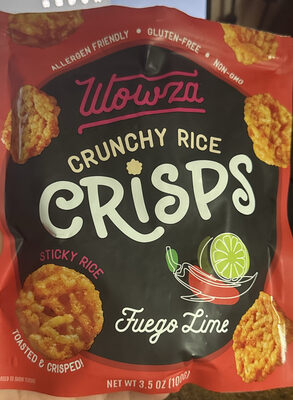 Wowza Crunchy Rice Crisps Fuego Lime