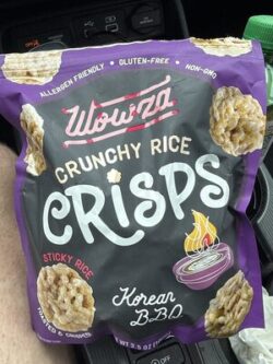 Wowza Crunchy Rice Crisps Korean BBQ