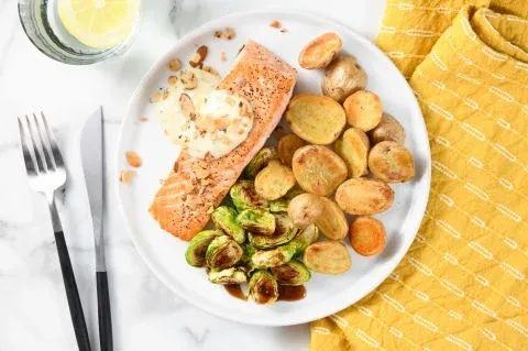 Brown Butter Almond Salmon