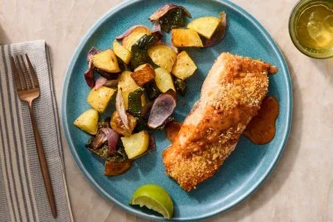 Sheet Pan Chipotle Honey Salmon