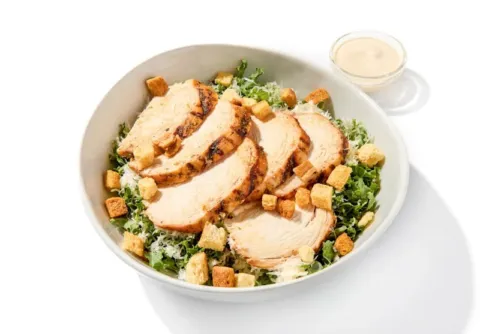 Grilled Chicken-Kale Caesar