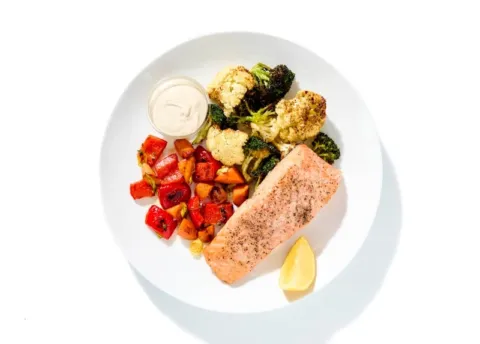 Salmon & Fire-Roasted Vegetables