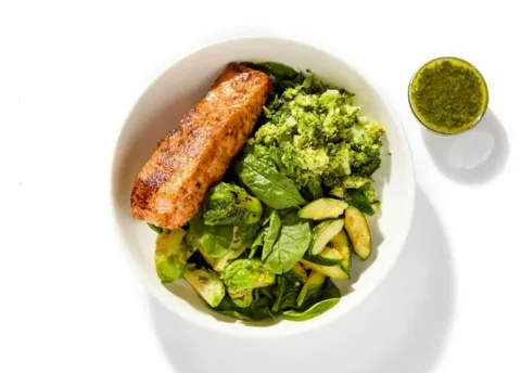 Green Salmon Bowl