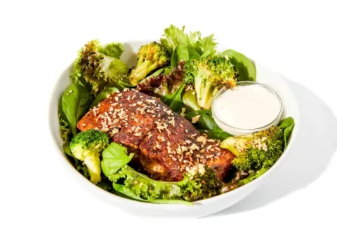 Blackened Salmon Caesar Salad