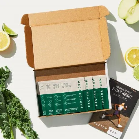 7-Day Greens Trial Kit — Factor Meal Review & Calories