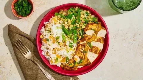Sesame-Soy Peanut Chicken & Shrimp