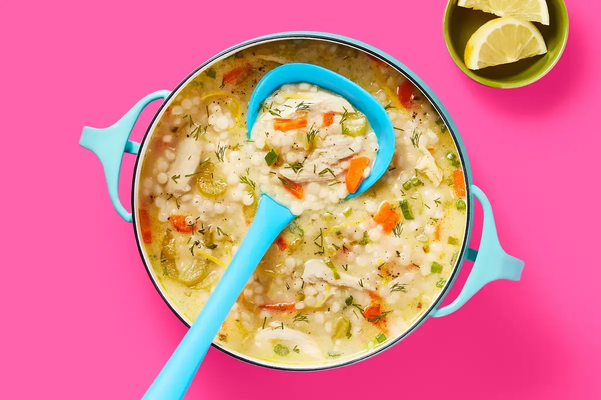 One Pot Creamy Lemon Dill Chicken Soup