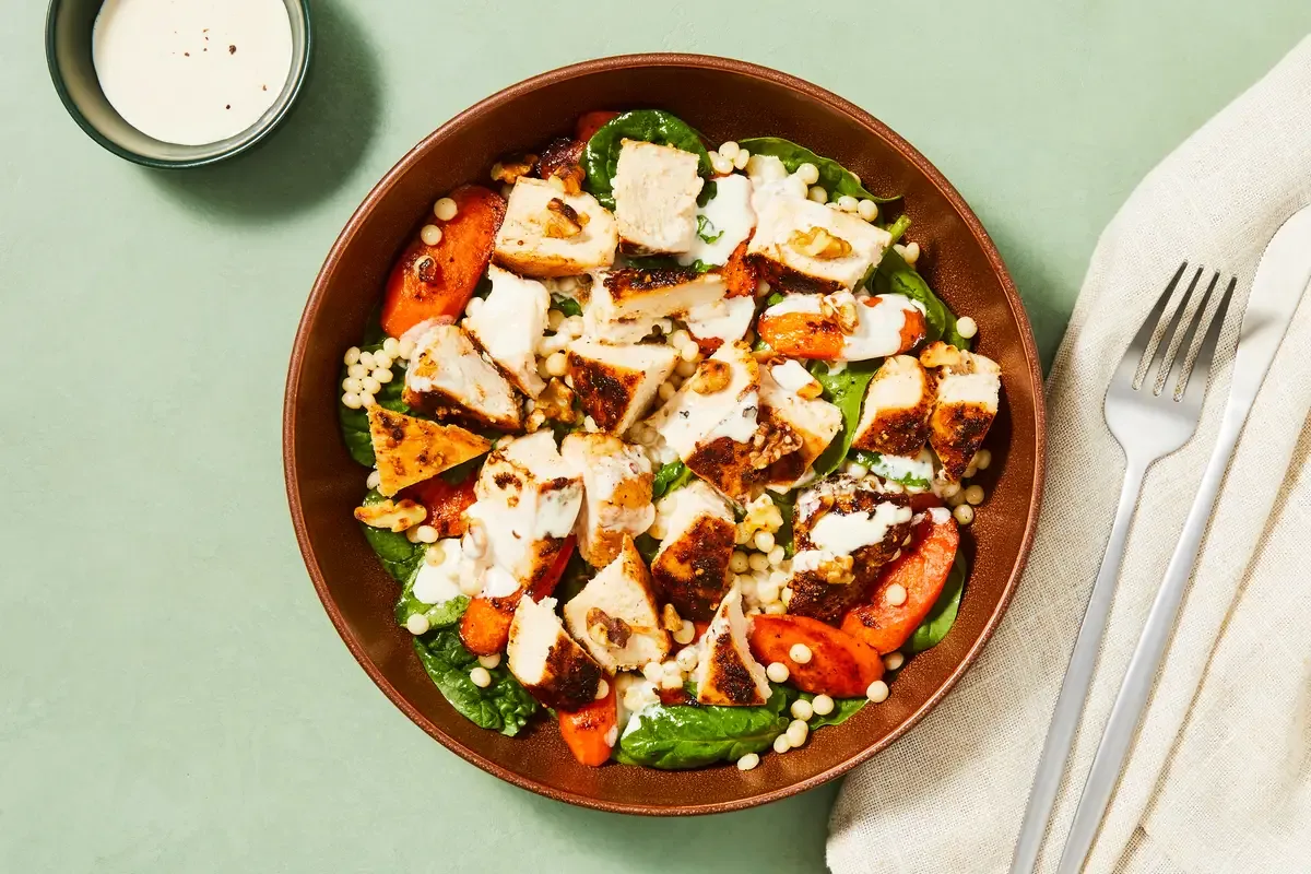 Salmon & Spinach Couscous Salad