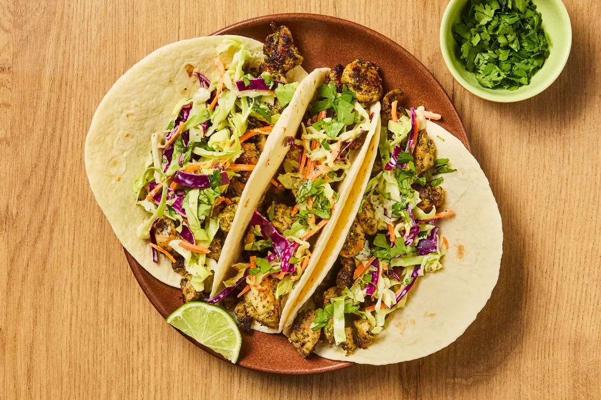Chimichurri Shrimp Tacos