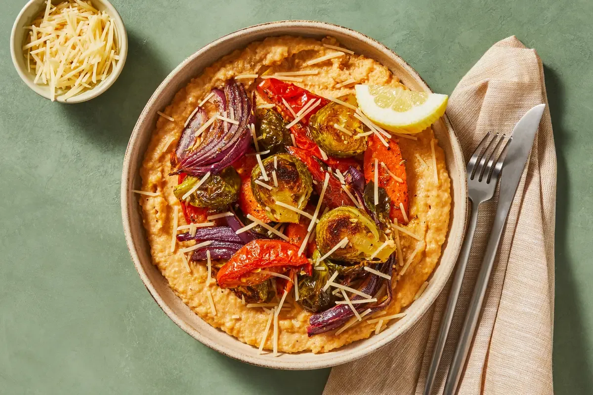 Tuscan Polenta & Brussels Sprout Bowls