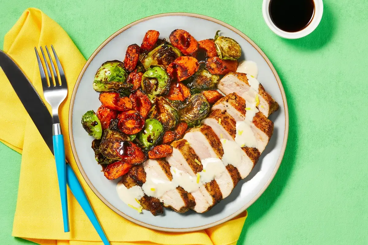 Creamy Lemon Herb Pork Chops
