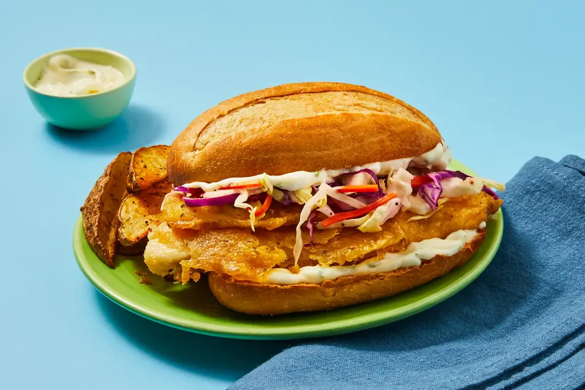 Cajun Spiced Crispy Tilapia Sandwiches