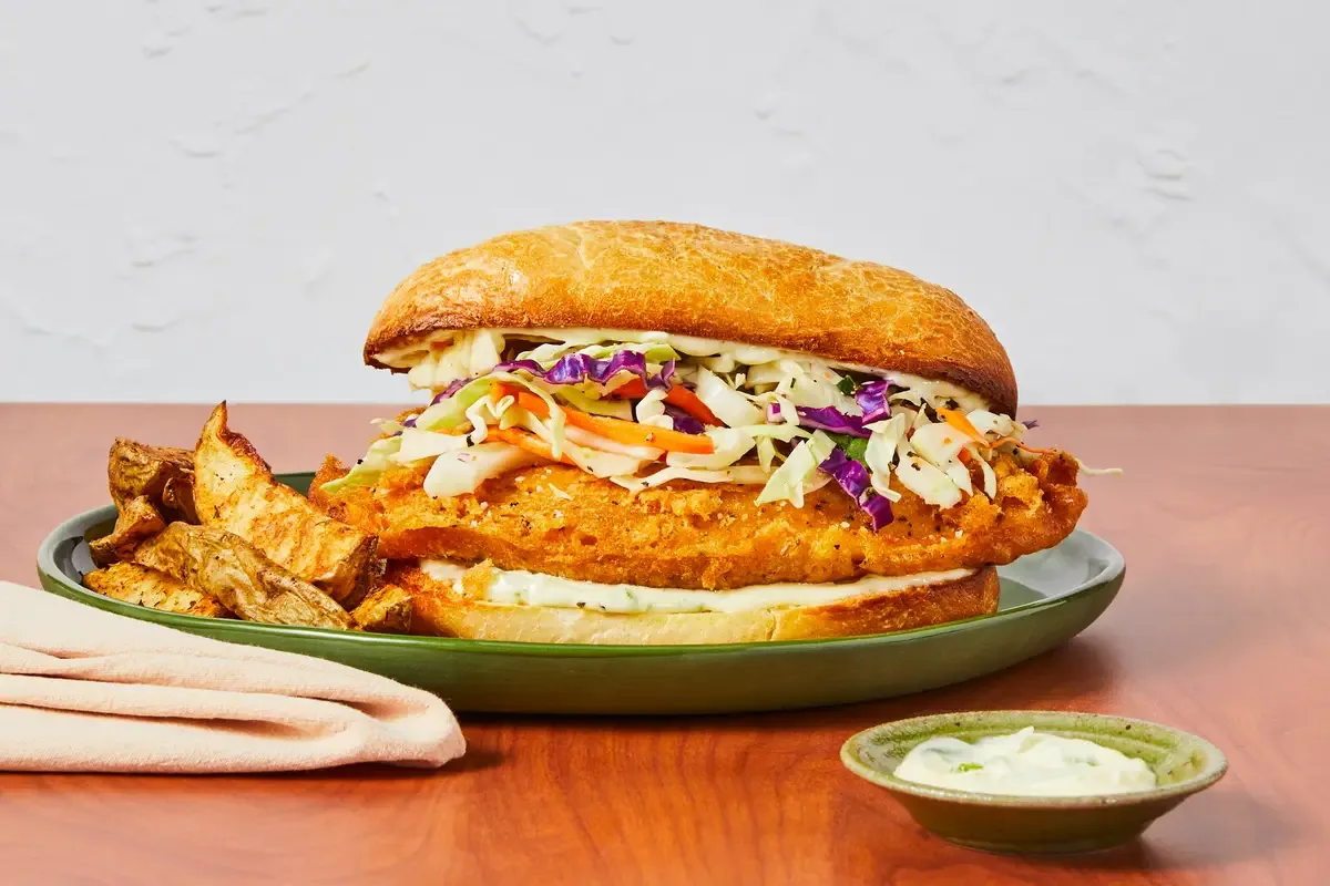 Cajun Spiced Crispy Tilapia Sandwiches