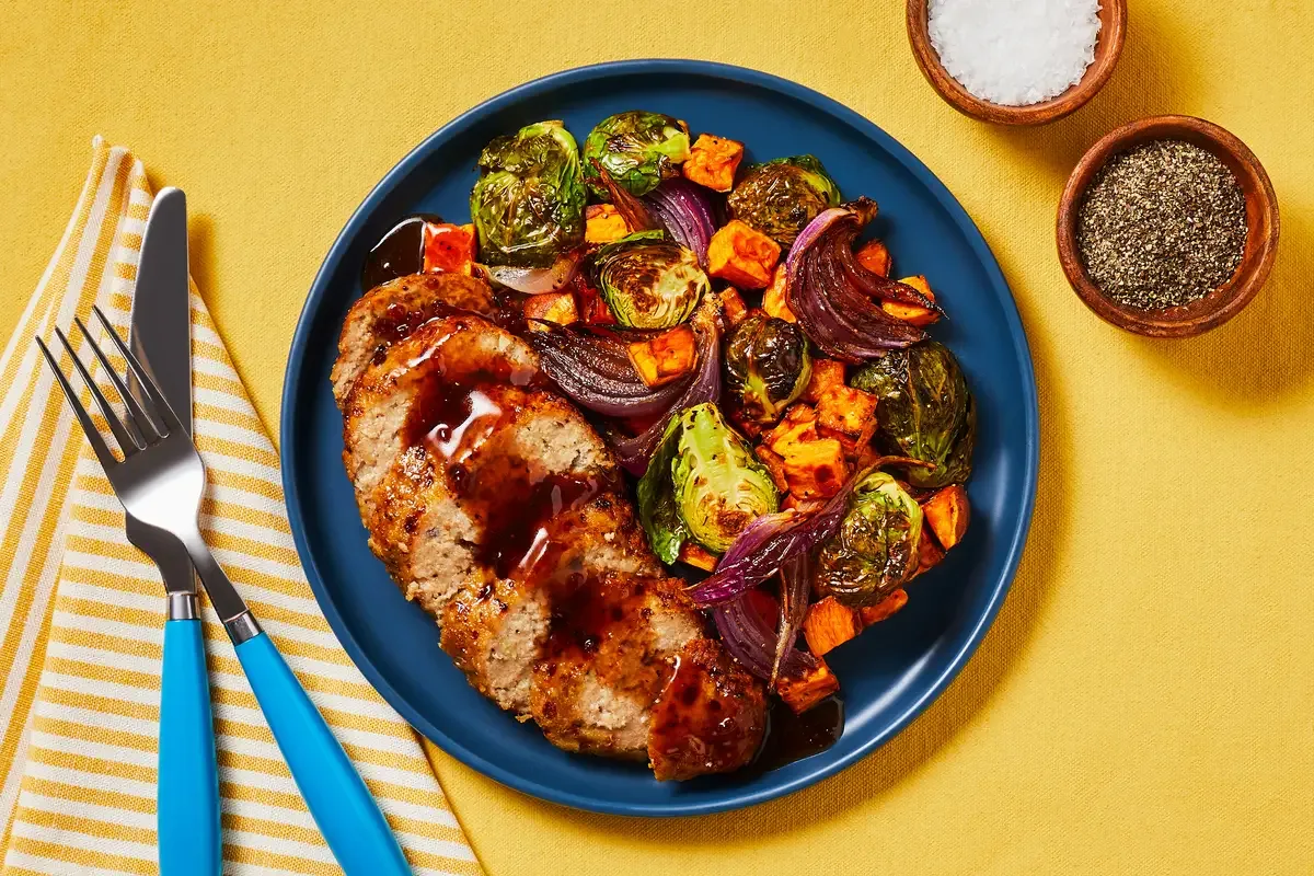 Balsamic Glazed Beef Meatloaves