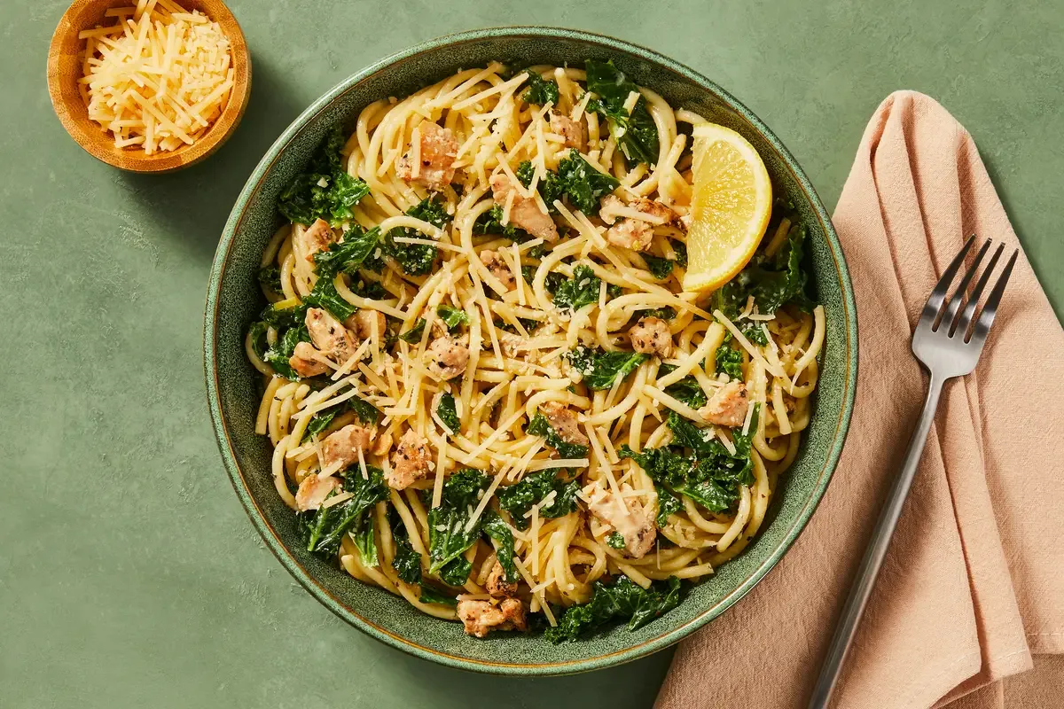 Tuscan Shrimp & Kale Spaghetti