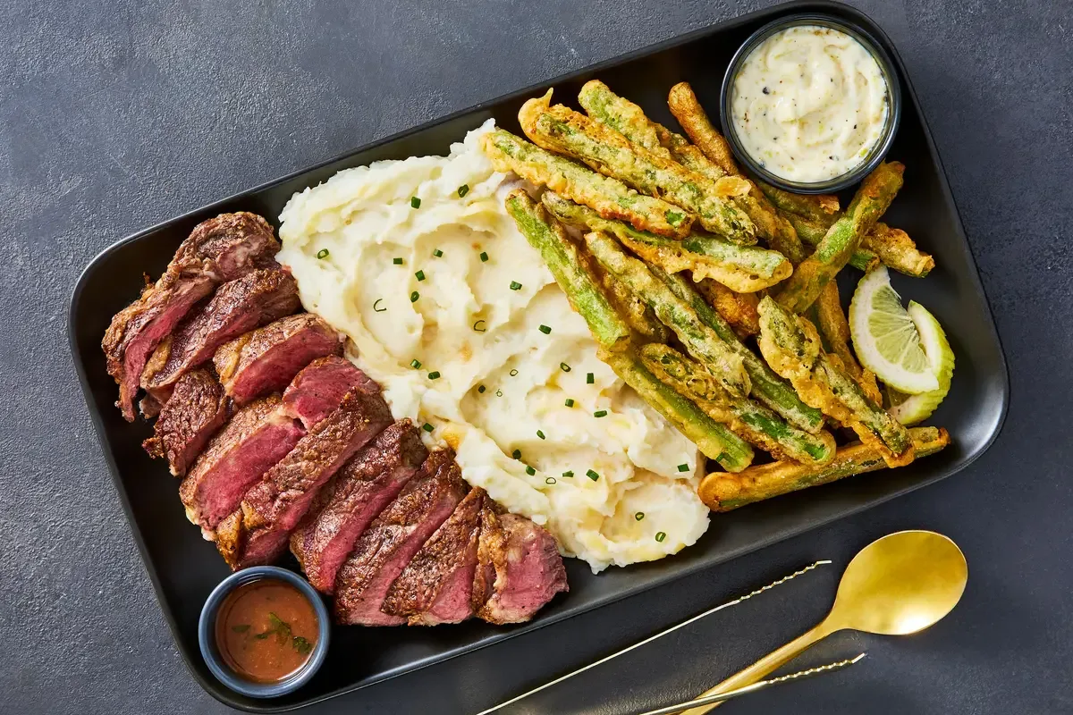 Sirloin Steak & Asparagus Fries
