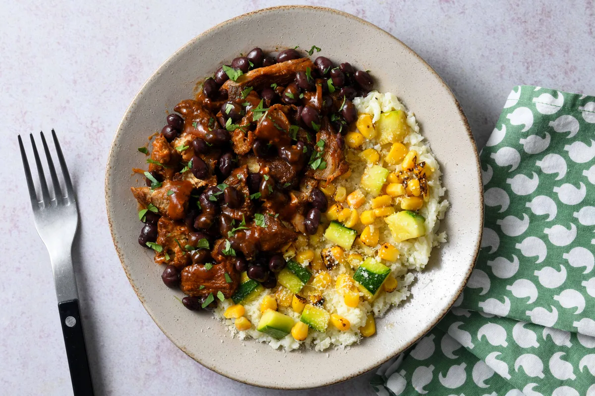 Spicy Chipotle Pork and Black Beans