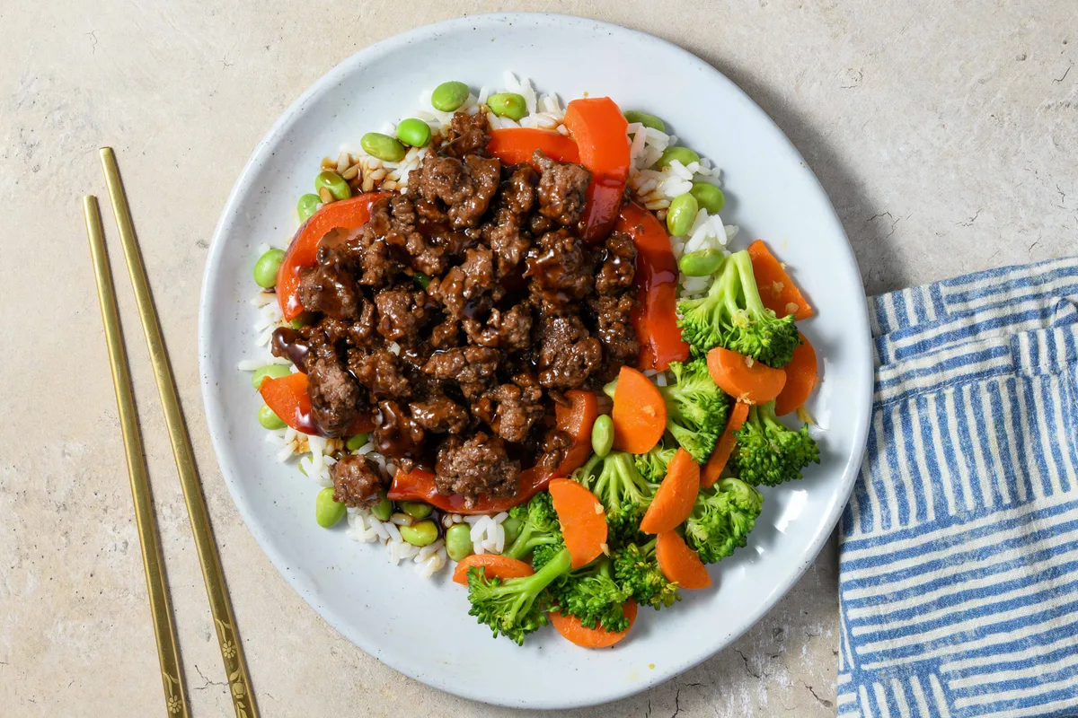 Teriyaki Ground Beef Bowl