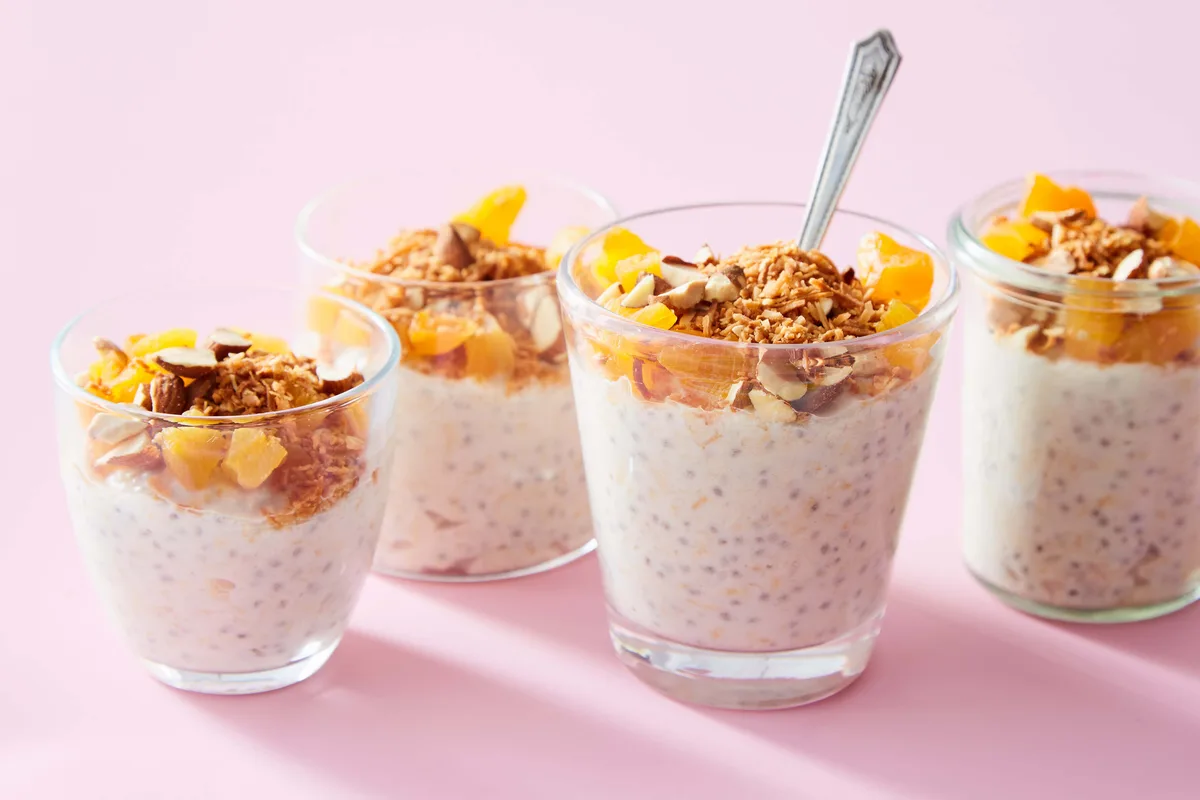 Toasted Coconut Chia Overnight Oats