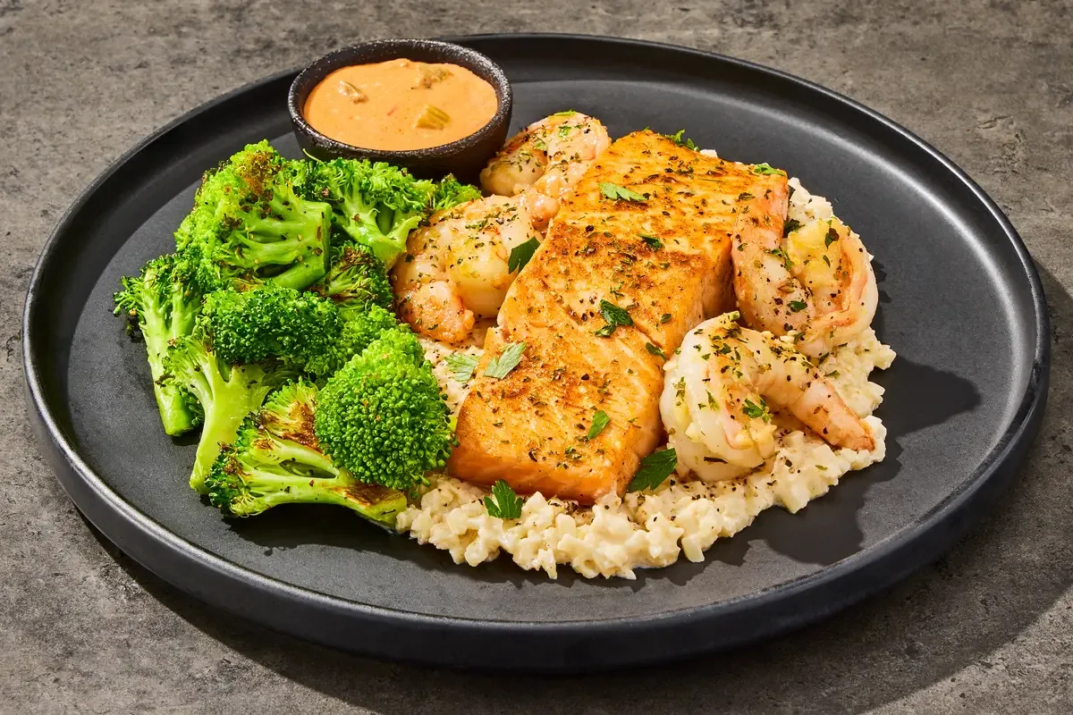Cajun Spiced Salmon & Shrimp