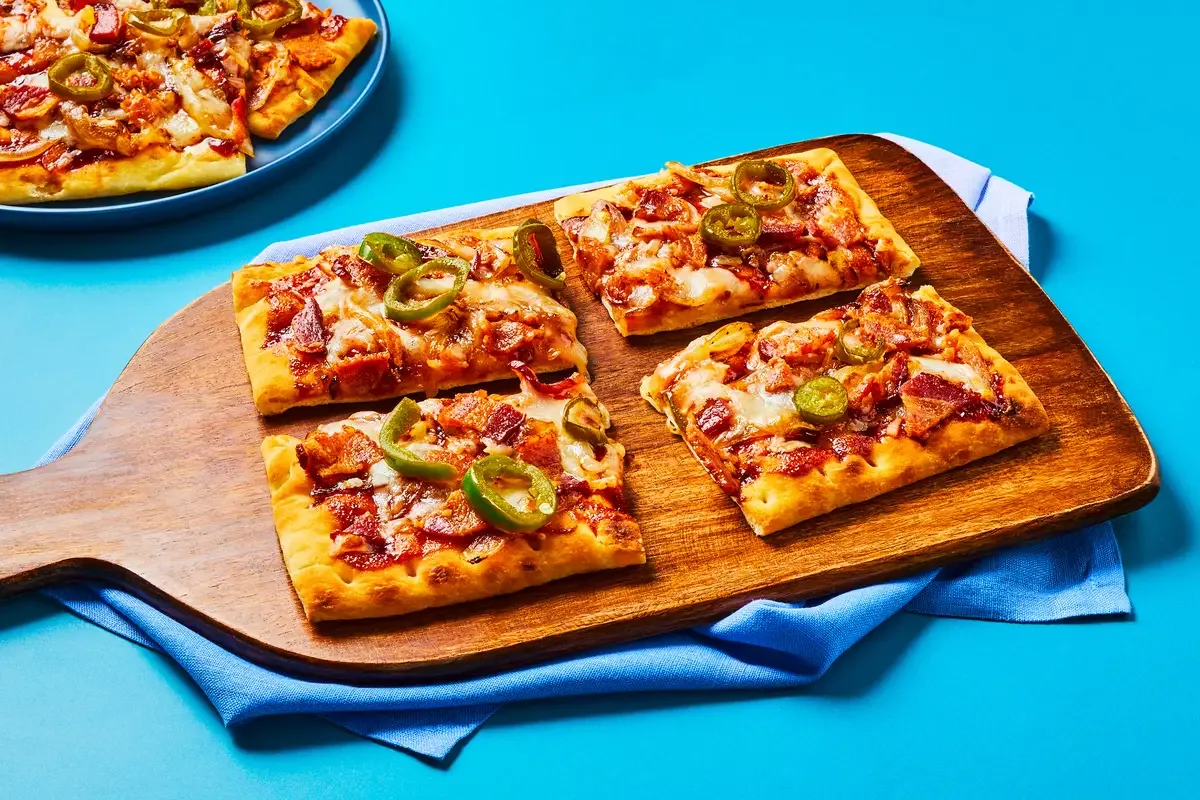 BBQ Bacon & Onion Flatbreads