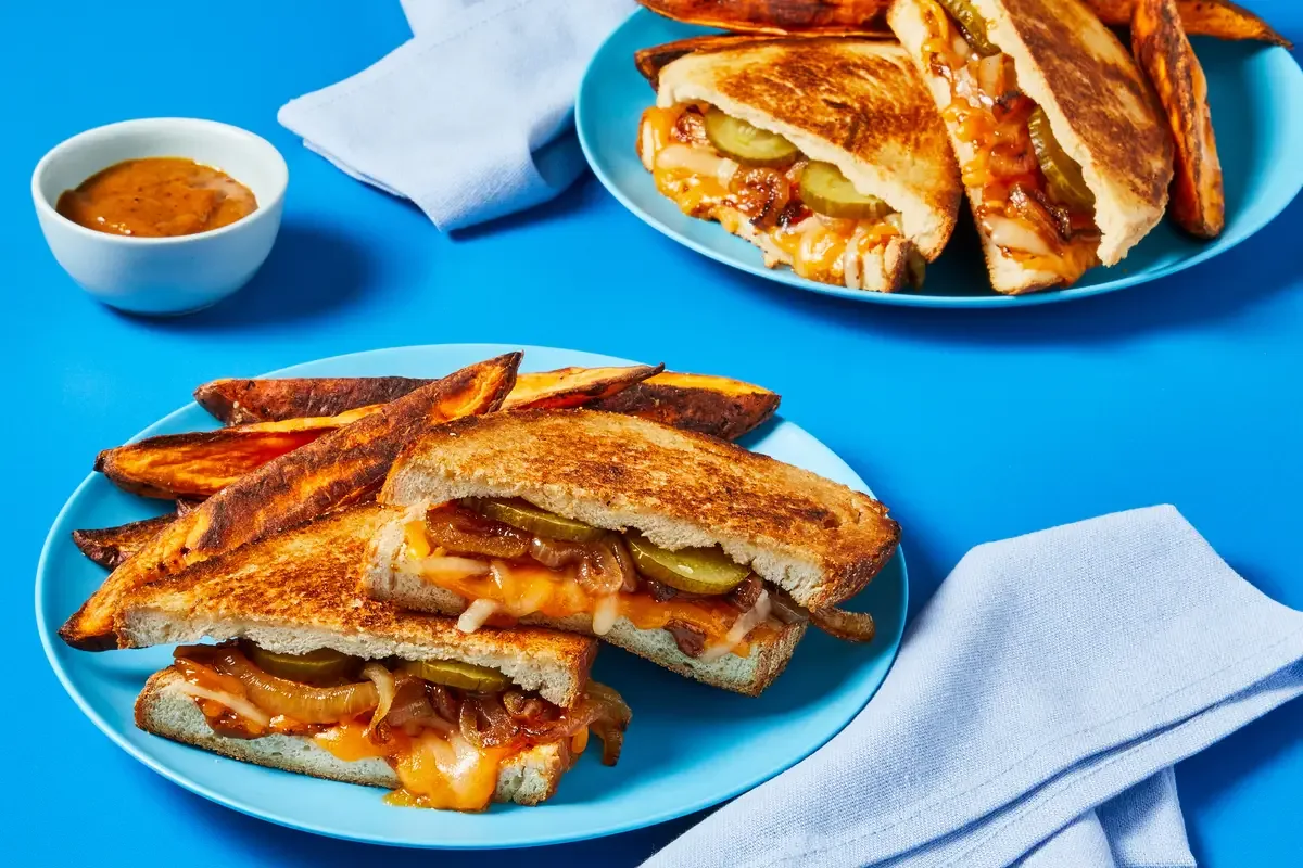 Caramelized Onion Grilled Cheese