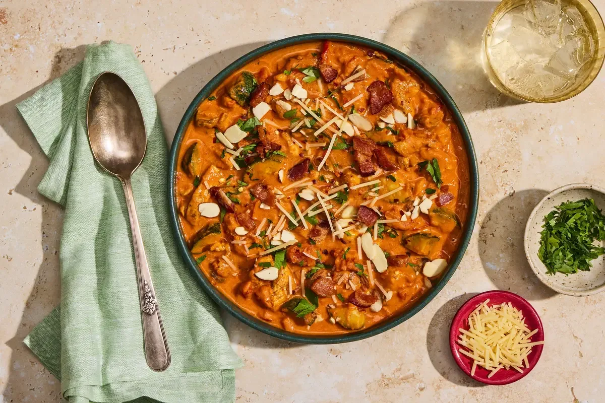 Tuscan Chicken Soup with Bacon