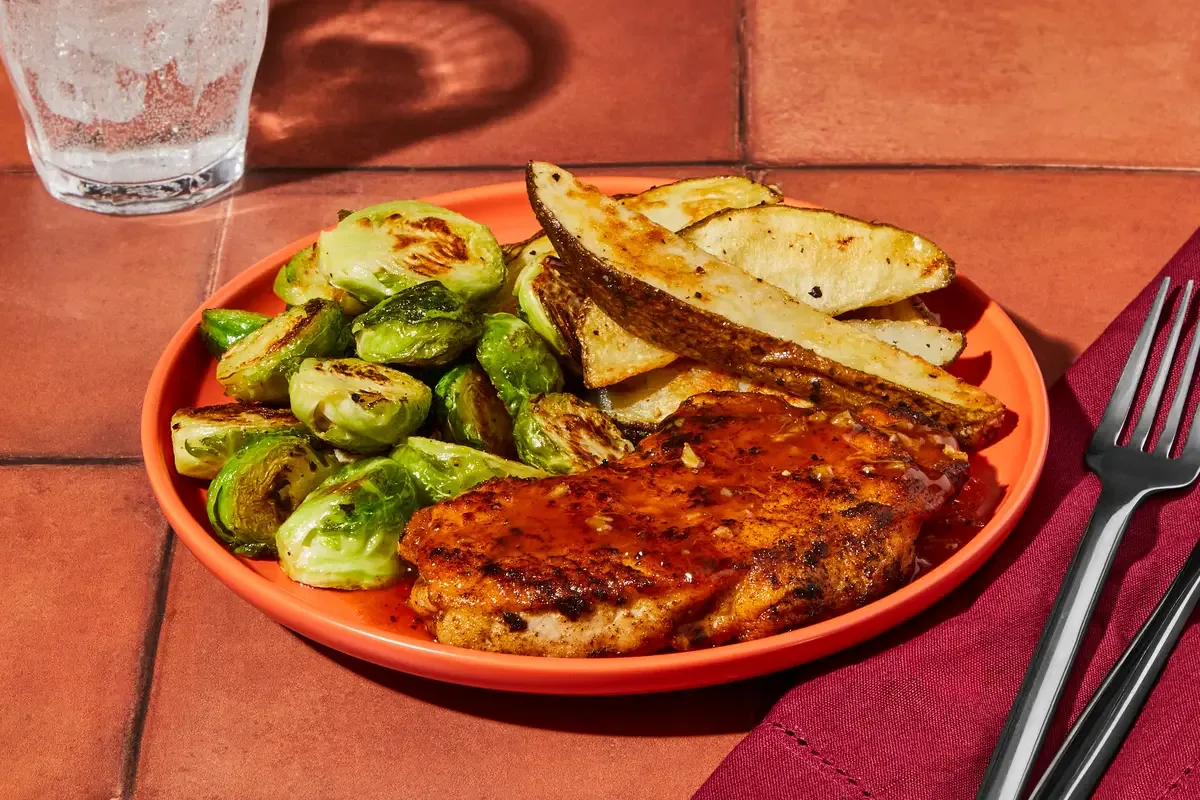 Rosemary Honey Butter Pork Chops
