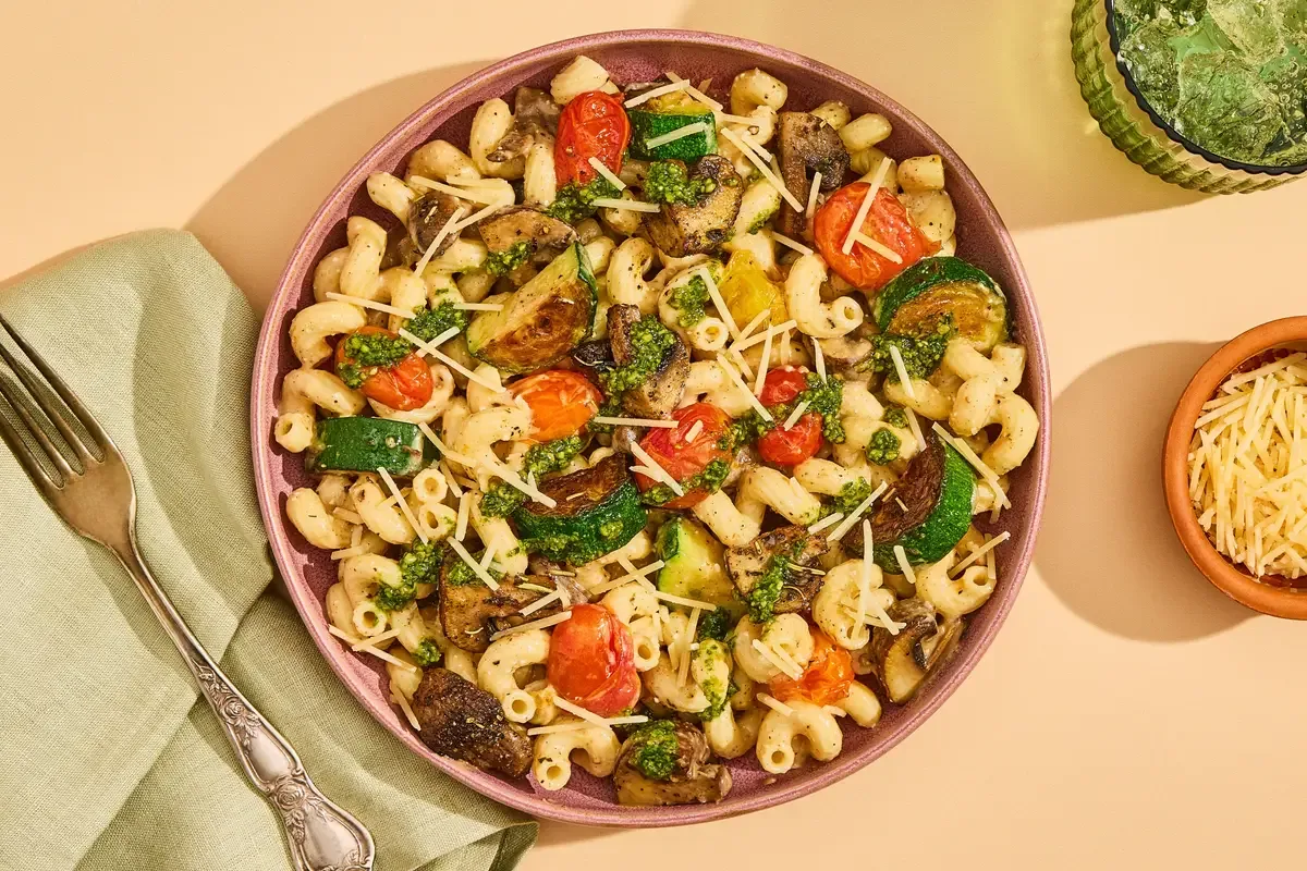 Creamy Gluten Free Fusilli with Veggies