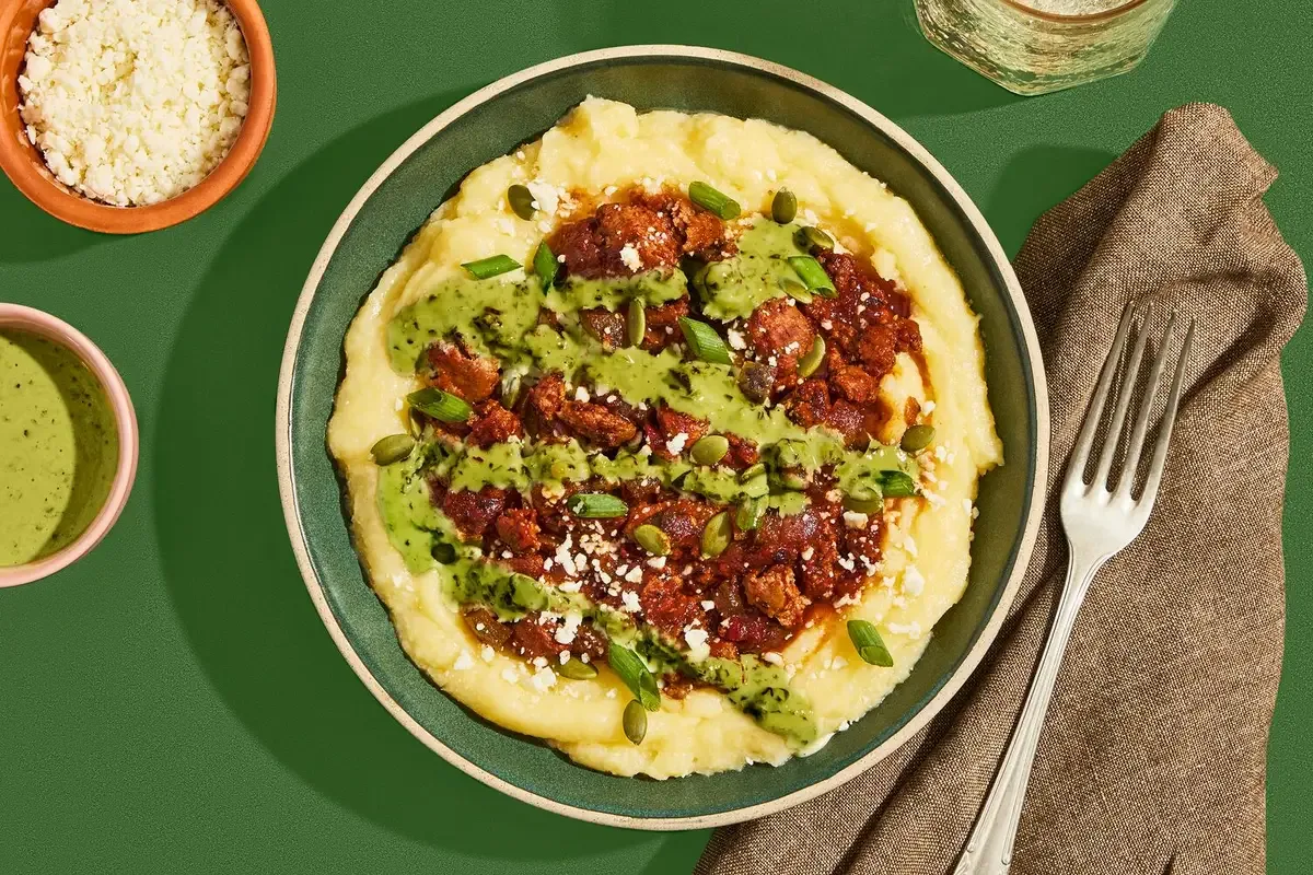 Fajita Turkey Bowls with Polenta