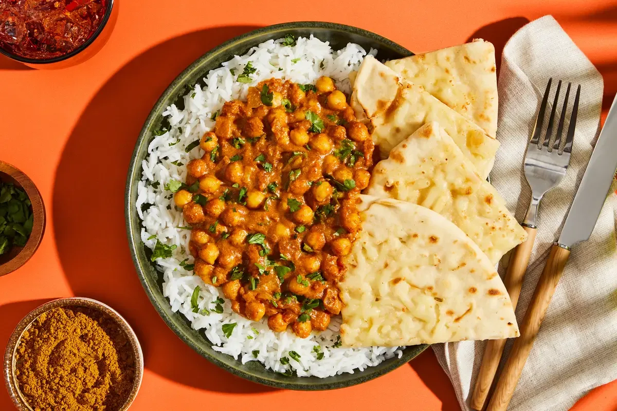 Chana Masala over Basmati Rice