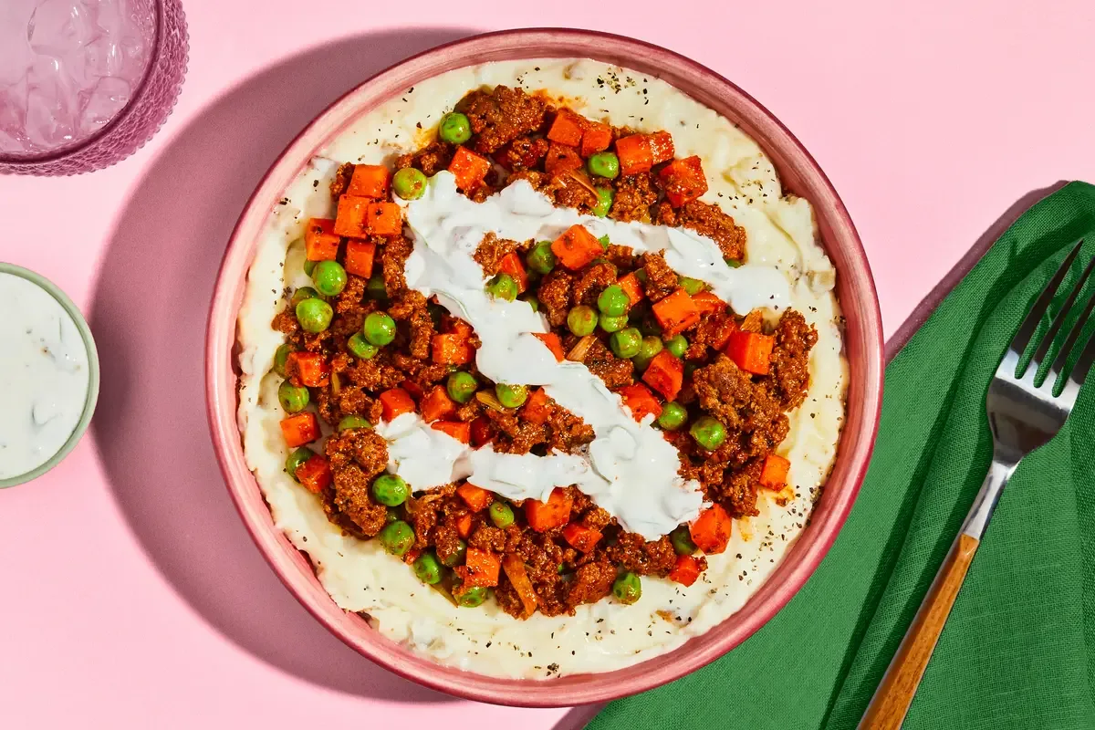 Hearty Upside Down Turkey Shepherd’s Pie