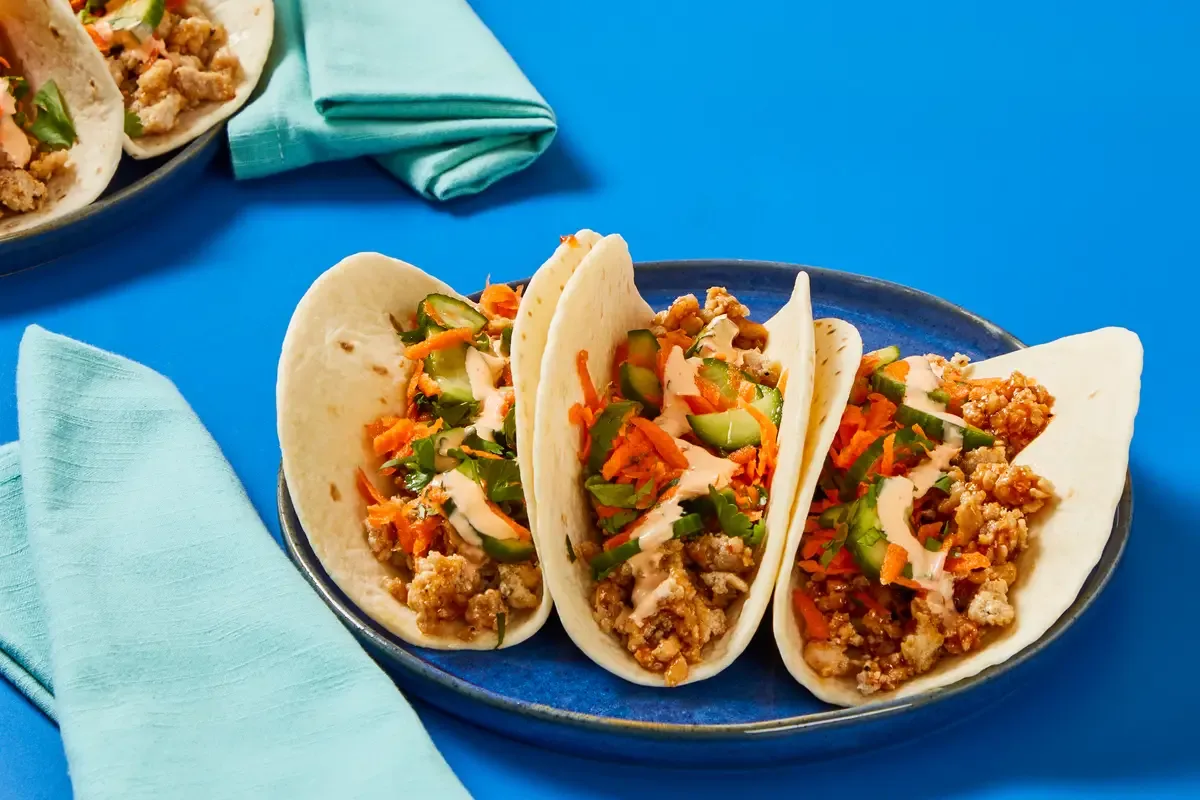 Speedy Banh Mi Style Beef Tacos