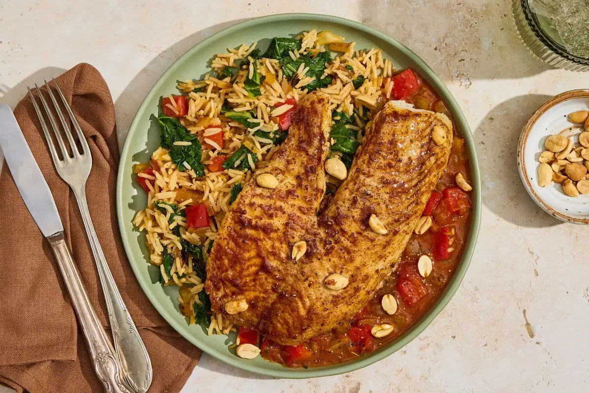 Spiced Tilapia & Smoky Tomato Sauce