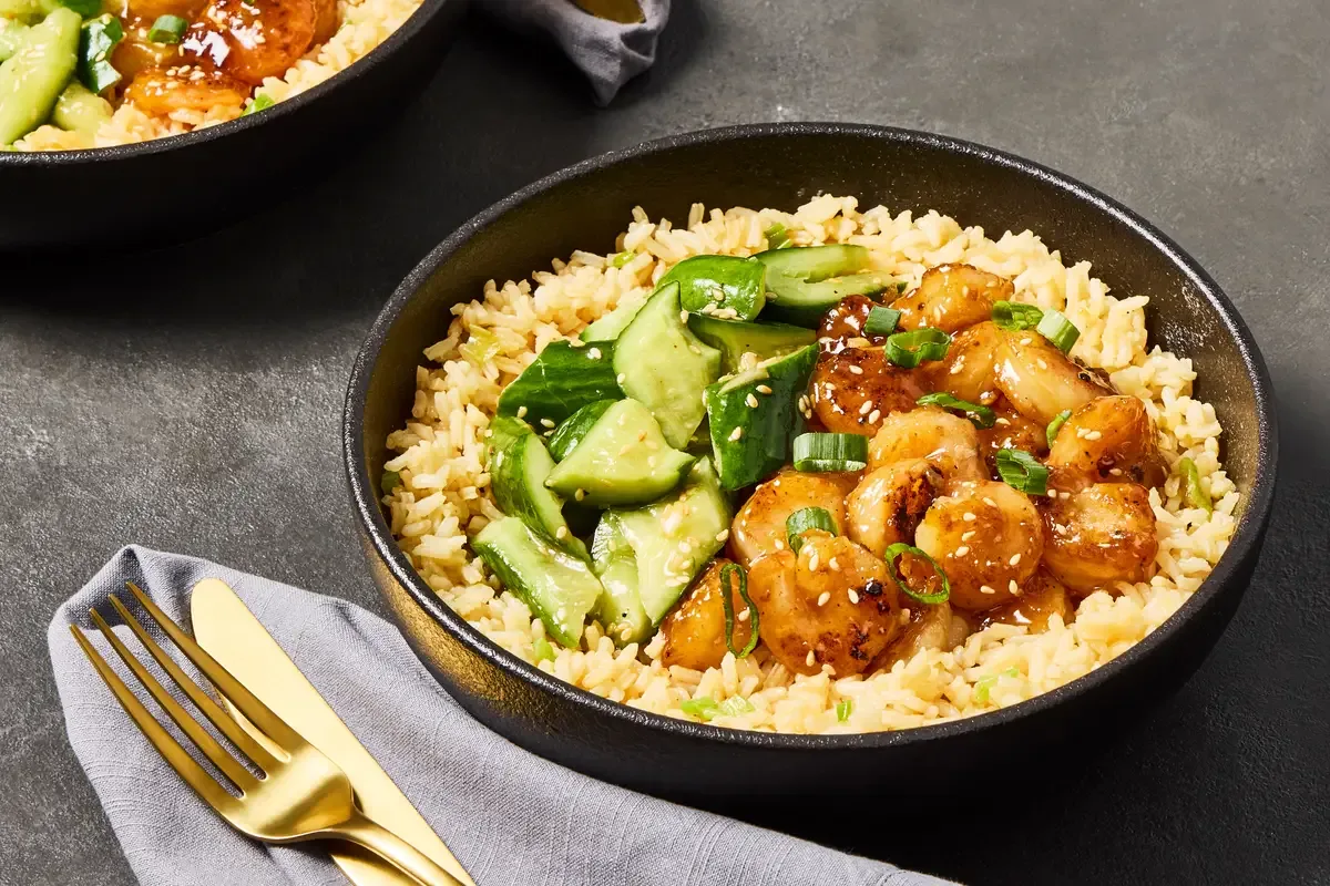 Sesame Orange Glazed Shrimp