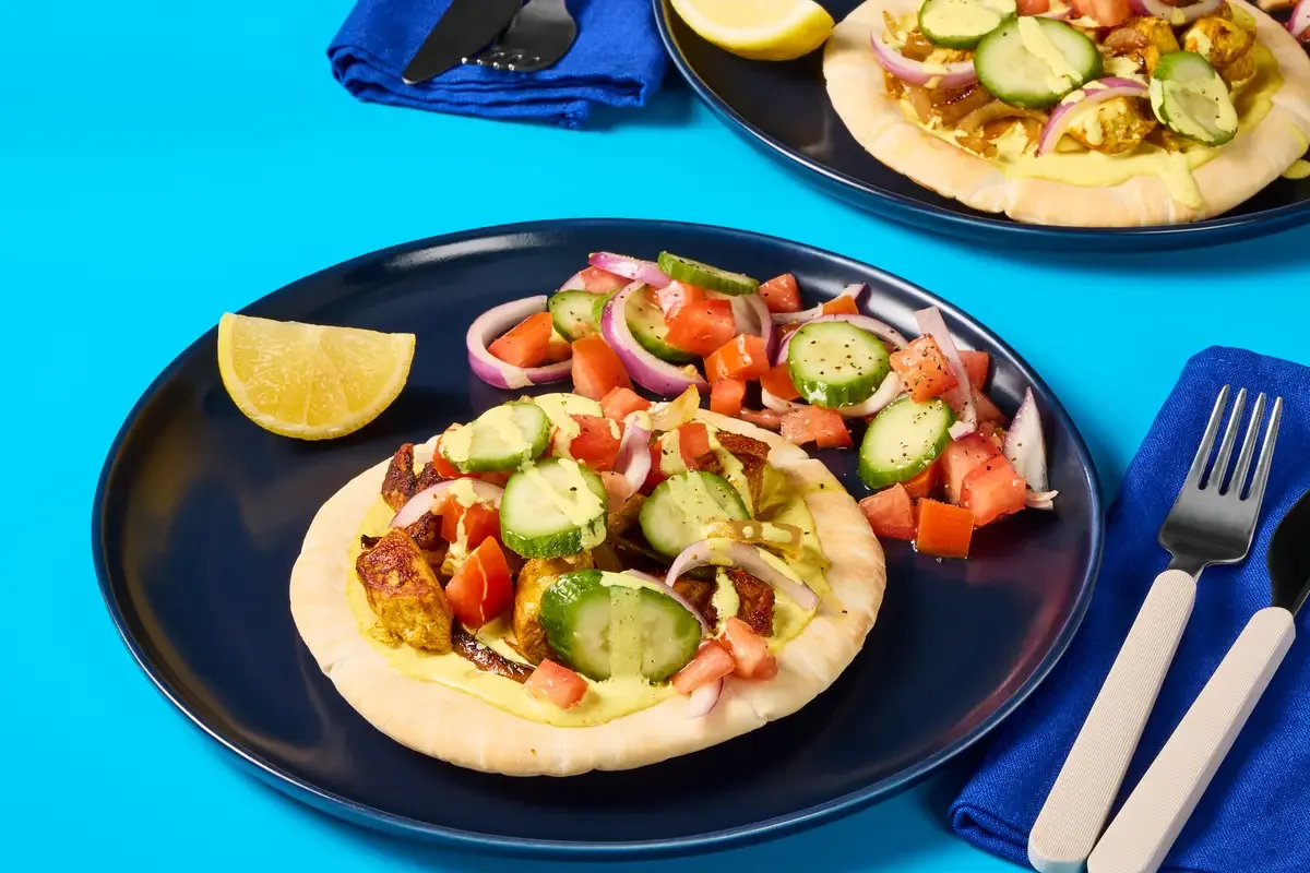 Savory Shrimp Shawarma Pitas