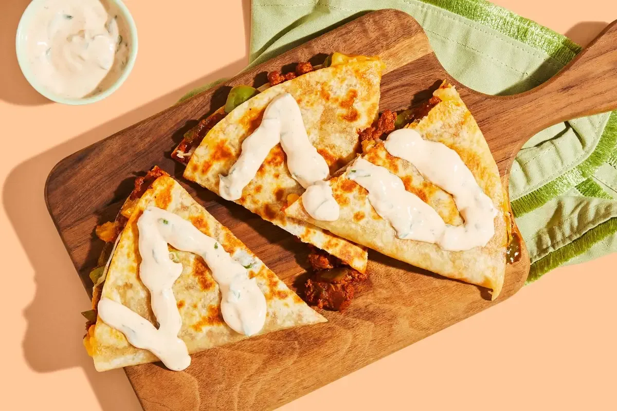 Organic Beef & Pepper Quesadillas