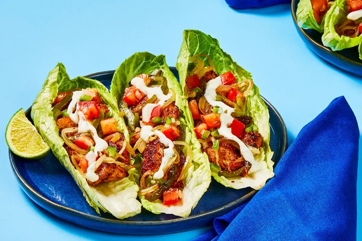 Shrimp Fajita Lettuce Wraps