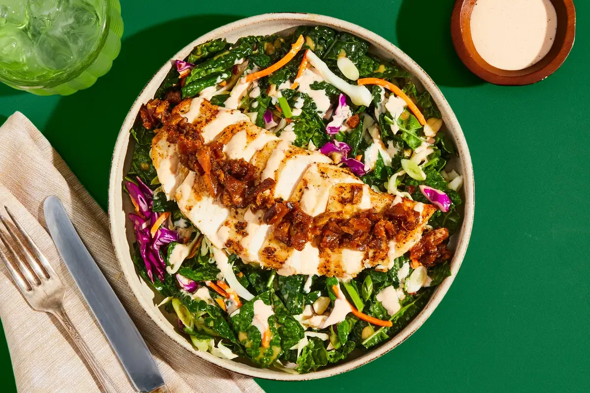 Chili Ginger Organic Chicken & Kale Salad