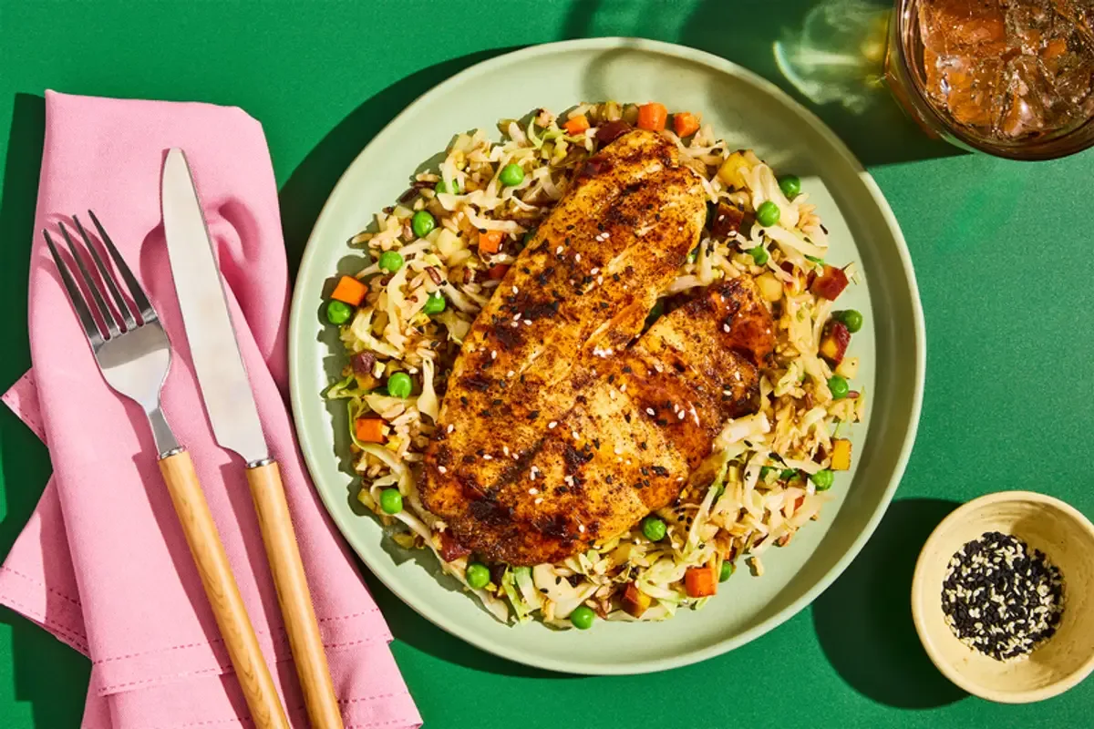Chili Ginger Salmon with Orange Sauce