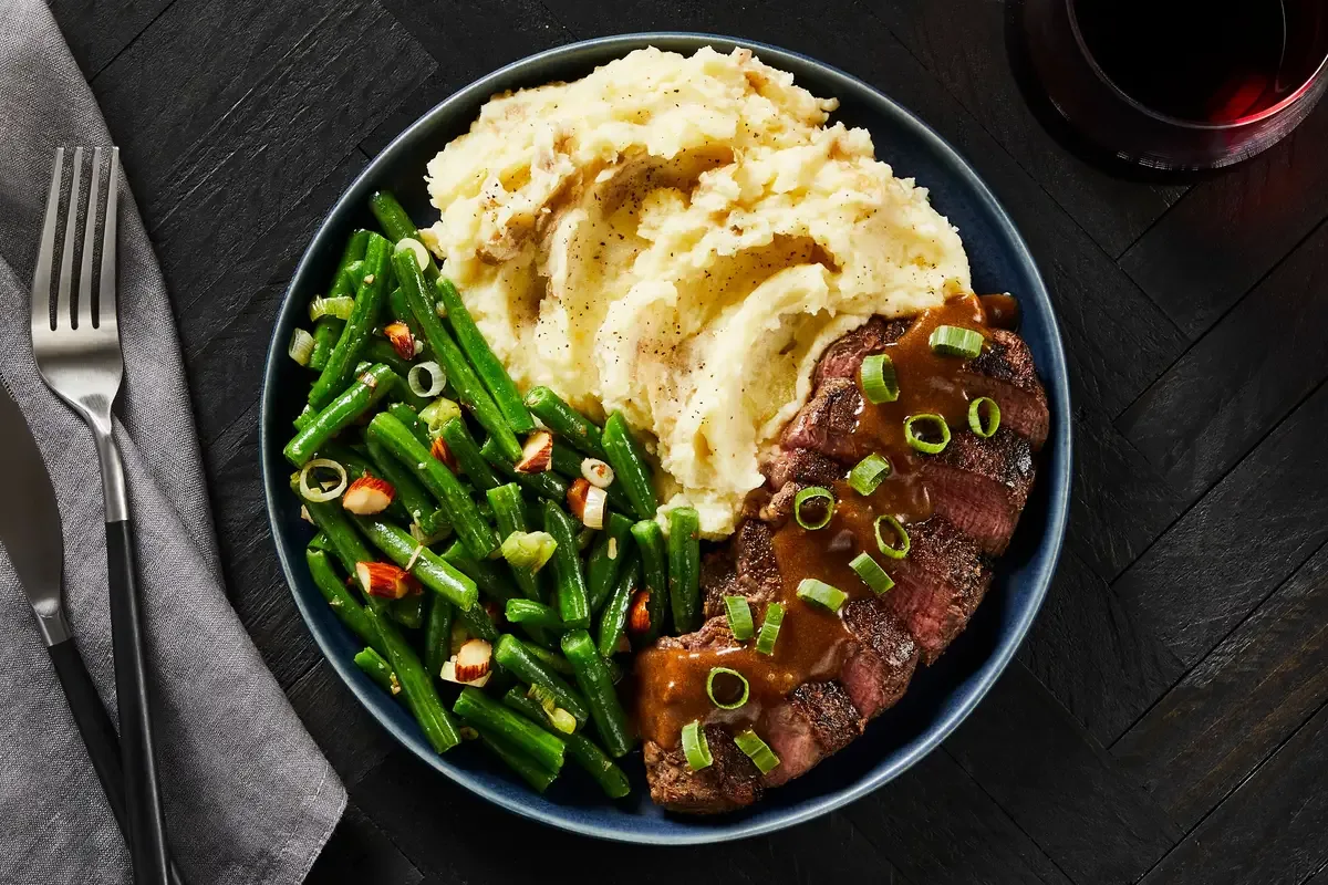 Seared Sirloin with Pot Roast Gravy