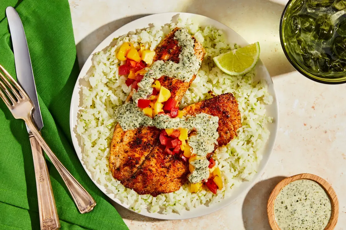 Caribbean Spiced Tilapia & Shrimp
