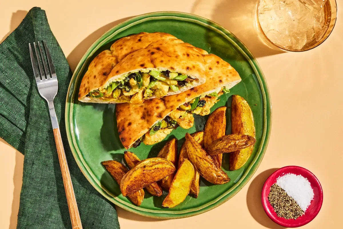 Creamy Ginger Chicken Salad Pitas